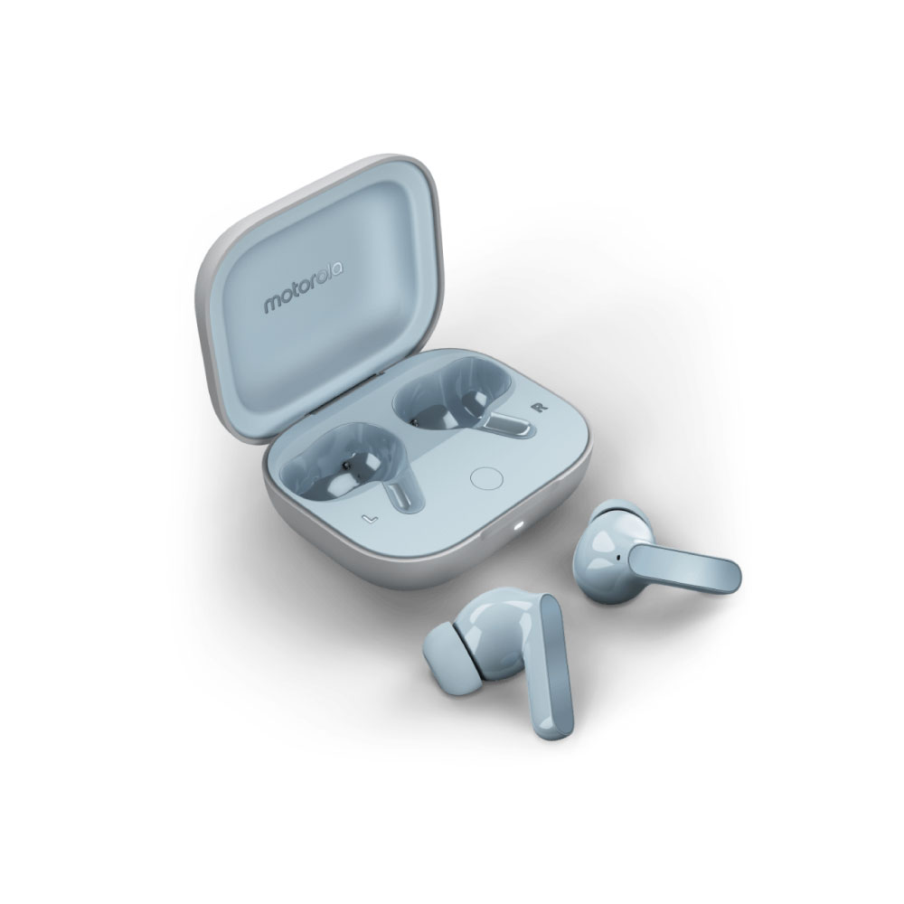 AURICULAR MOTOROLA BUDS (CELESTE)